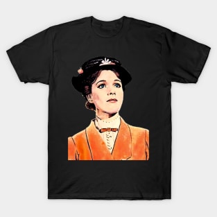 Mary Popping Orange Cartoon T-Shirt